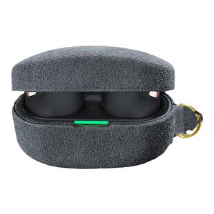 ESCASE 官方同款适用Sony索尼新款WF-1000XM5保护套专用降噪豆耳机壳皮质wf-1000xm5真皮保护壳防摔毛绒商务