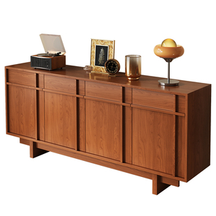 中古风家具法式复古餐边柜骨骼线收纳柜客厅储物柜落地柜子墙边柜