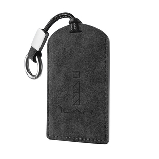 奇瑞iCAR超级V23翻毛皮卡片钥匙包钥匙套保护壳钥匙扣内饰改装