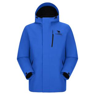 [王俊凯同款]骆驼克莱因蓝户外冲锋衣女款2026春夏新款防水外套男