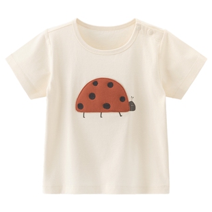 乖奇熊男女宝宝纯棉短袖T恤夏季薄款婴儿童上衣休闲卡通夏装衣服