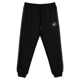 COURTMAN野球帝明线卫裤束脚针织裤潮美式复古运动休闲篮球长裤男