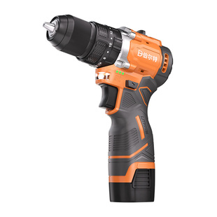 伯尔特无刷双速充电钻棘轮夹头锂电冲击钻小钢炮家用手电钻螺丝刀