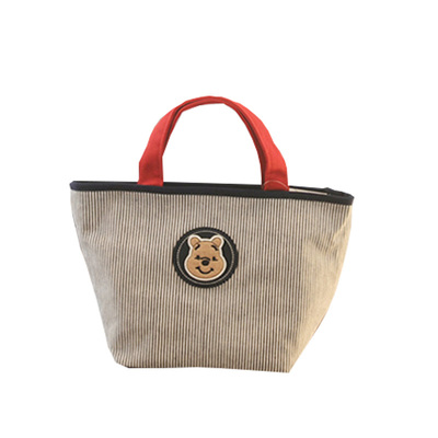 便当包条纹小学生手提袋