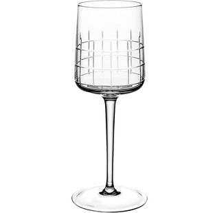 CHRISTOFLE昆庭 Graphik 几何线高脚水杯家用水晶玻璃杯新年送礼