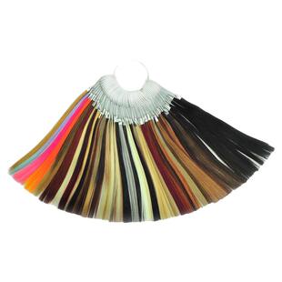 假发化纤色板43种色办色版理发美容美发沙龙工厂对色进口料色办