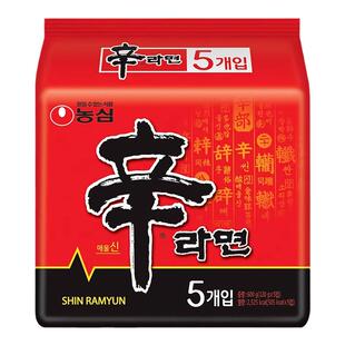 韩国进口农心辛拉面原装方便面泡面香菇牛肉袋韩式炸酱面安城汤面