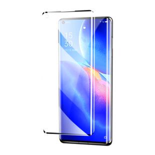 适用opporeno5pro钢化膜5G全屏覆盖高清曲面OPPOreno5pro+手机贴膜抗蓝光防指纹玻璃防摔保护水凝膜全包边por