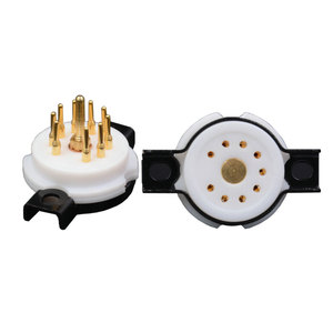 EIZZ小9脚电子管座特氟龙铍铜镀金九脚胆插座6922 12AX7 U7 ECC83