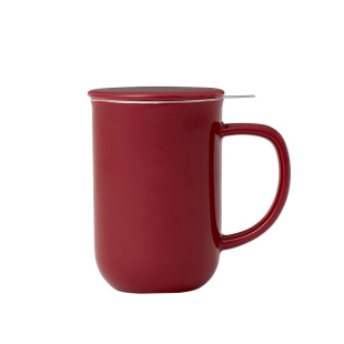 丹麦VIVA带盖茶杯子不锈钢过滤陶瓷马克500ml西西弗书店矢量咖啡