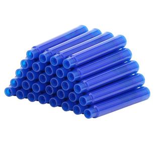 传人可擦墨囊100支热敏摩擦钢笔墨囊魔力磨易橡皮墨水胆晶蓝黑色通用3.4mm标准口径可替换练字小学生用钢笔芯