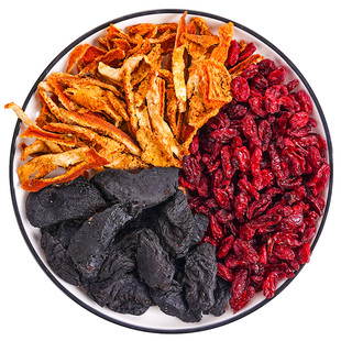 黄精山茱萸陈皮茶正品中药材泡水喝的功效与作用男士用官方旗舰店