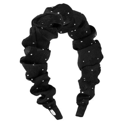 shes奥莱轻简循迹烫钻褶皱气质高颅顶发箍百搭头箍洗脸发卡头饰女