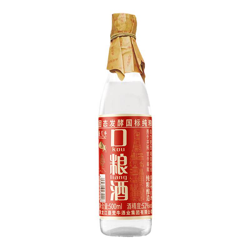 红高粱酒52度垦荒牛口粮酒浓香型