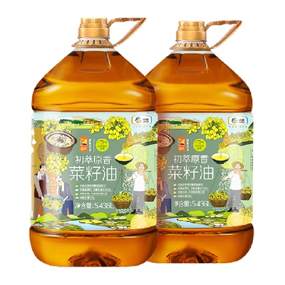 中粮初萃原香食用油5.436L×2桶