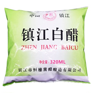 镇江白醋4度6度9度食醋袋装酿造洗脸除垢家用足浴泡脚醋整箱包邮
