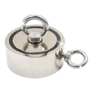 超强吸力磁铁强磁圆形打捞吸铁石强力固定挂钩钕铁硼磁性吊环吸盘