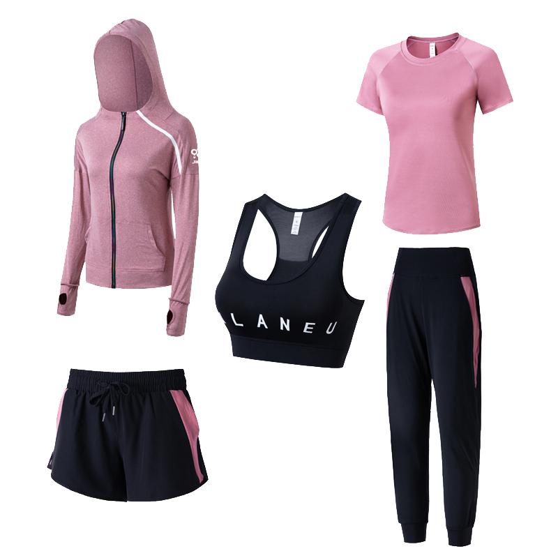 瑜伽服套裝女春夏季速干衣健身房專業(yè)運(yùn)動(dòng)服寬松大碼網(wǎng)紅晨跑步服