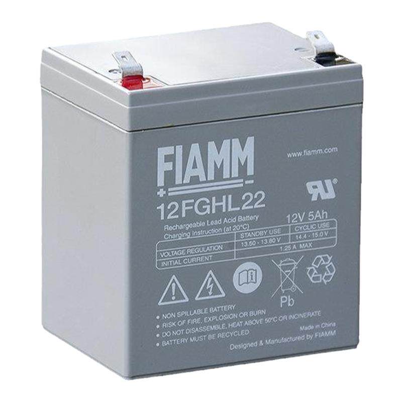 FIAMM非凡蓄电池12FGHL22 12V5AH铅酸免维护仪器仪表监控UPS电源