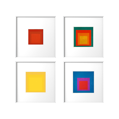 大色块ins风样板间正方形装饰画