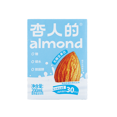 U先试用杏人的无糖巴旦木植物奶