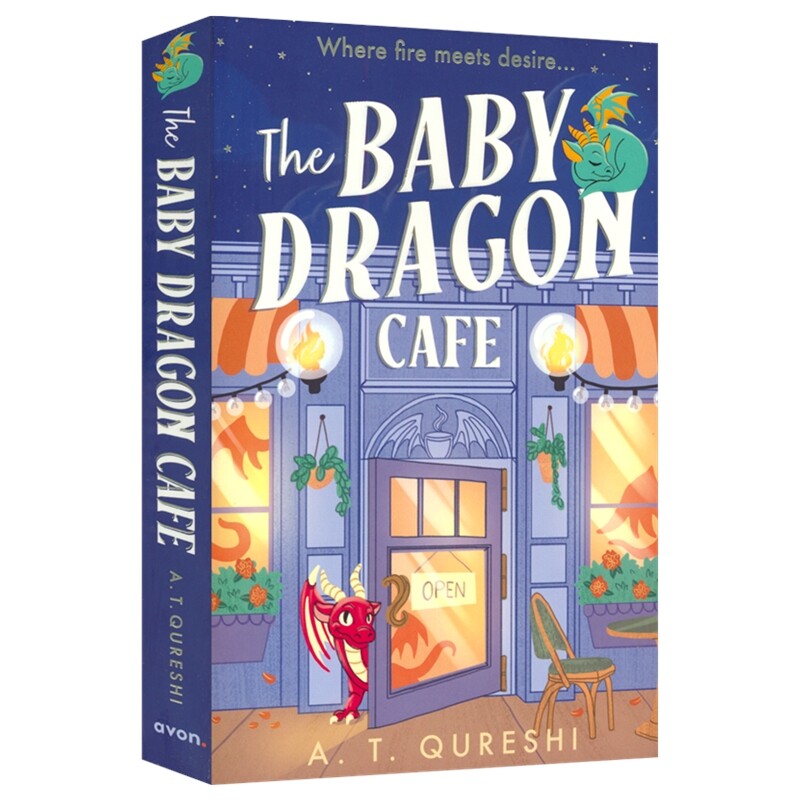 The Baby Dragon Cafe 小龙宝宝系列 第1部 小龙宝宝咖啡馆 A. T. Qureshi 浪漫幻想小说 英文原版进口儿童图书