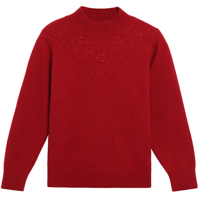 2026马年本命年衣服妈妈装毛衣