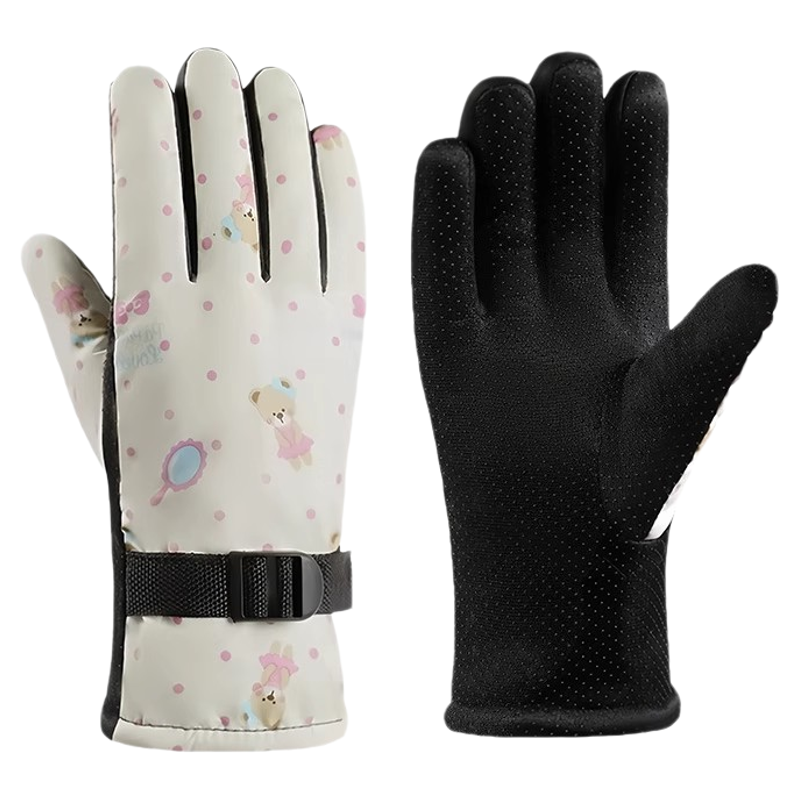 滑雪骑行手套冬季可触屏加绒加厚户外保暖防寒防风防水摩托车手套