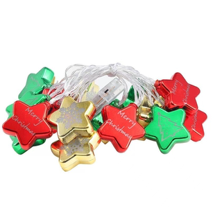 圣诞装饰感应音乐盒灯串小彩灯led氛围灯节日派对圣诞树装饰串灯