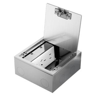 地插座不锈钢防水隐藏式五孔网络线地插隐藏插头超薄隐形地面插座