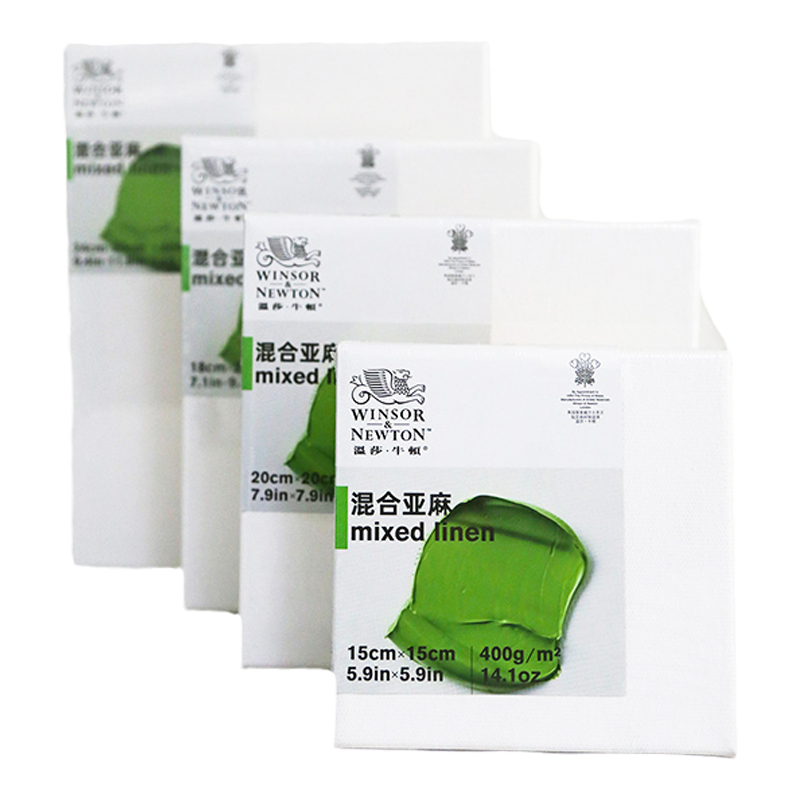 【新品】温莎牛顿混合亚麻油画框油画布带框丙烯颜料画板纯棉油画颜料工具材料白布初学生练习美术绘画内框