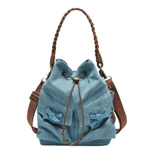 Champion冠军斜挎包26春夏新款经典抽绳水桶包包女单肩包手提包男