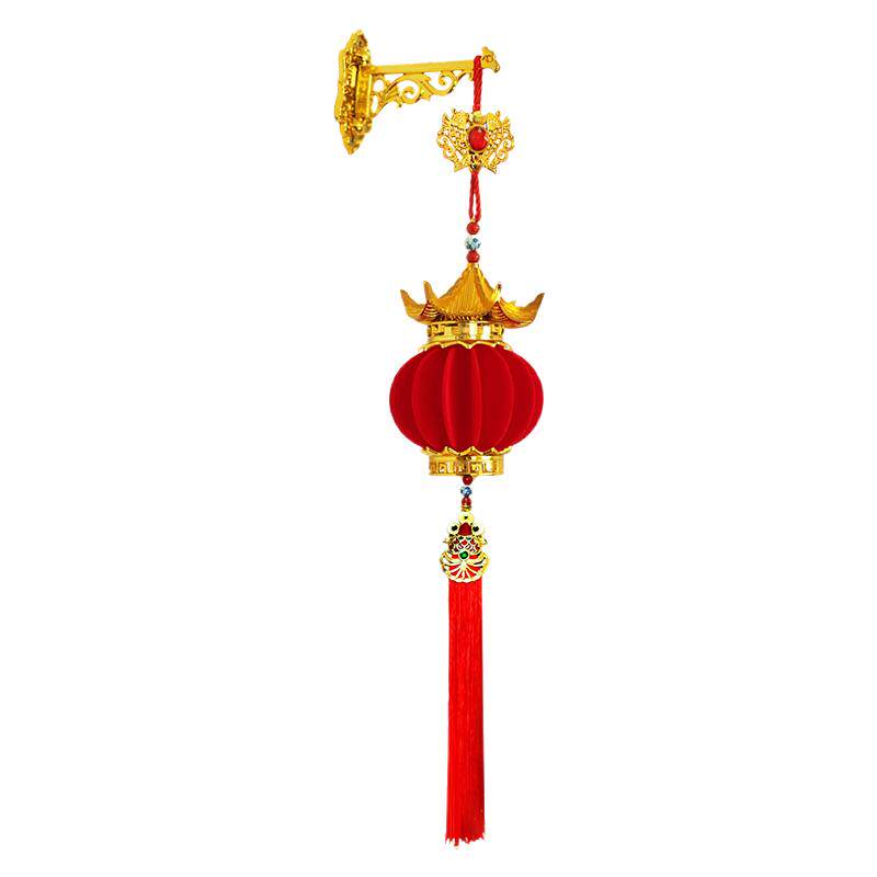 大红百叶葫芦宝塔灯笼喜庆挂件