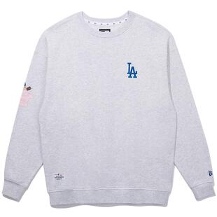 NEW ERA纽亦华MLB刺绣圆领套头棒球美式卫衣男女同款NE