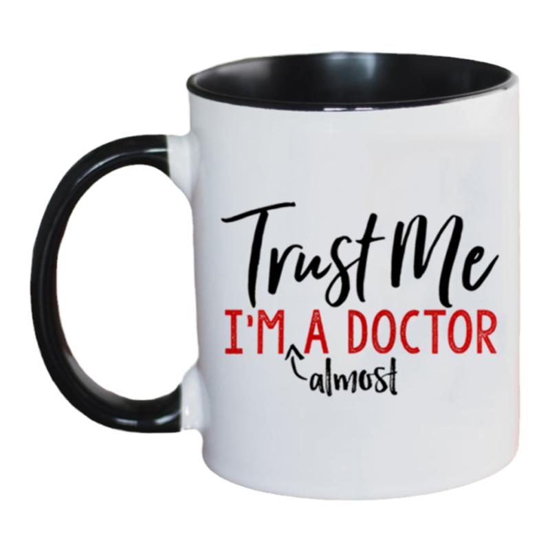 Trust Me, I'm Almost A Doctor 听医生话 陶瓷马克杯水杯杯子