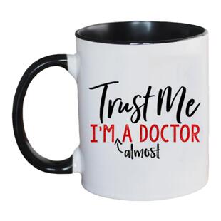 Trust Me, I'm Almost A Doctor 听医生话 陶瓷马克杯水杯杯子