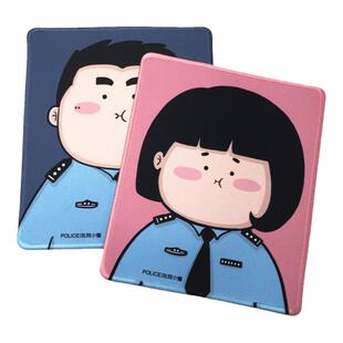 叱咤小警警察鼠标垫书桌垫防滑可水洗卡通个性可爱键盘电脑胶垫