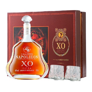 欧帅卡勒伦洋酒法国xo白兰地40度烈酒橡木桶风味原酒进口年货送礼