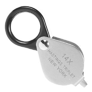 拜斯特14倍放大镜光学玻璃镀膜镜片高折叠清袖迷鉴定钻石钱币工具