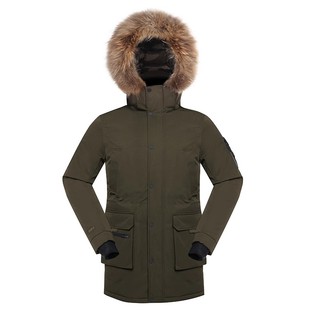 君羽800蓬95绒子鹅绒服女中长款冬季加厚派克服工装鹅绒羽绒服男