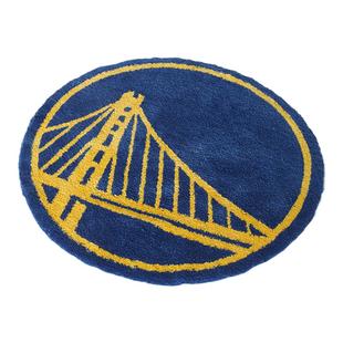 NBA篮球明星队创意圆形地毯湖人勇士火箭卧室卡通电脑椅吊篮地垫