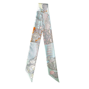 h家新款2025爆款仿真丝缠包绑带包包手柄丝巾绑包丝带装饰小飘带