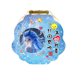 换牙神器存牙盒子敖闰照片头像储牙收集密封保存盒女孩乳牙盒实木