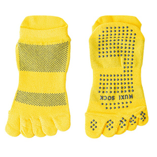 短筒薄款瑜伽袜男春夏五指防滑普拉提健身室内训练女大码舞蹈袜子