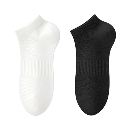 袜子男士春夏季薄款短筒袜纯棉网眼透气吸汗10A抗菌防臭隐形船袜