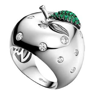 [HEFANG何方奥莱]苹果戒指戒圈女小众设计轻奢平安指环尾戒