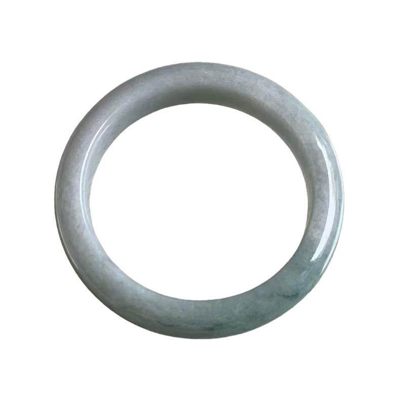 缅甸A货翡翠淡蓝色手镯54.2mm