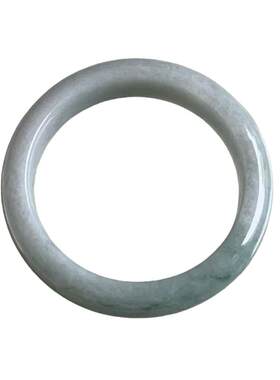 缅甸A货翡翠淡蓝色手镯54.2mm