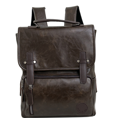 2025新款英伦风复古双肩包男女大容量通勤电脑背包大学生书包旅行