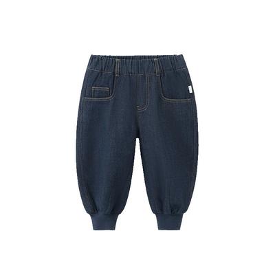 齐齐熊冬季加绒牛仔裤